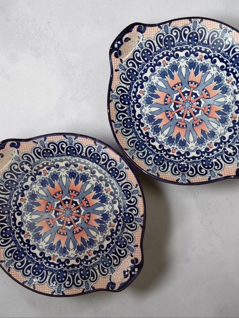 New Set Of 2 Bohemain Designed Individual Bakimg Dishs. - Picture 10 of 11